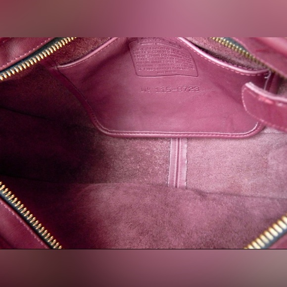 Vintage Coach Large Swinger Bag (Wine) - Picture 9 of 11